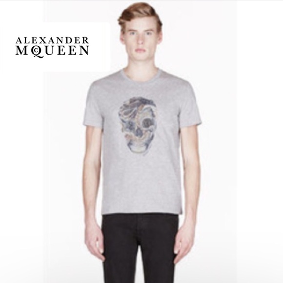 ALEXANDER MCQUEEN - Snake Skull t shirt Grey S